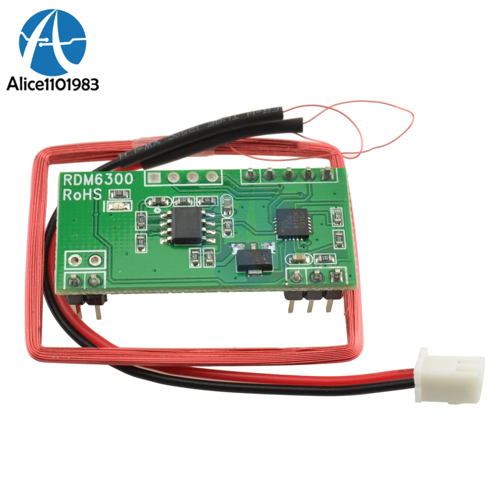 Модуль считывания карт RFID EM4100 125K RDM6300 ID РЧ UART выход для Arduino контроля доступа
