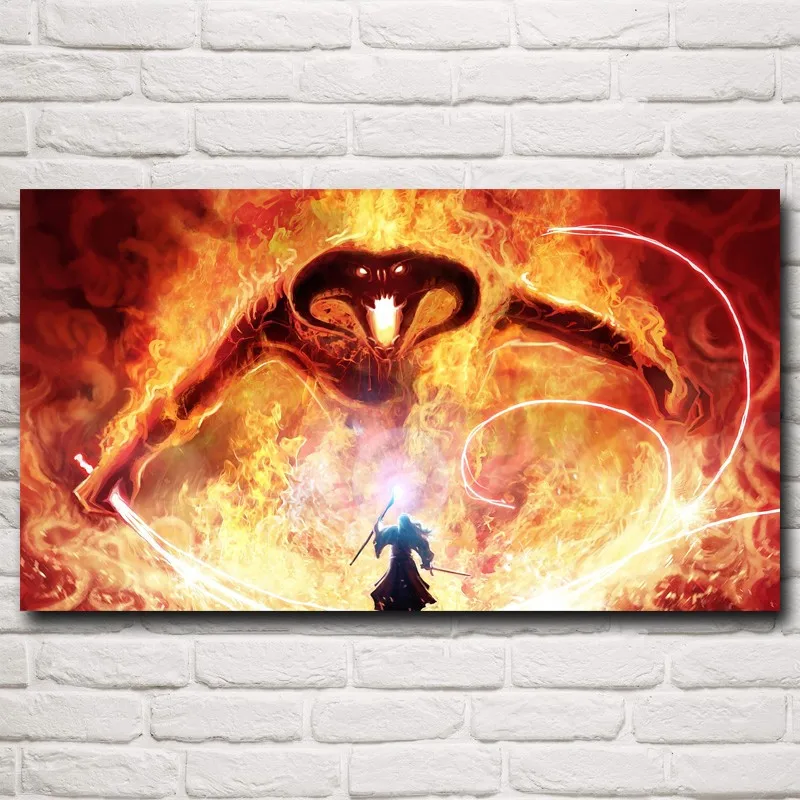 Полный квадрат дрель 5D поделки алмазов картина Гэндальф Властелин колец Balrog