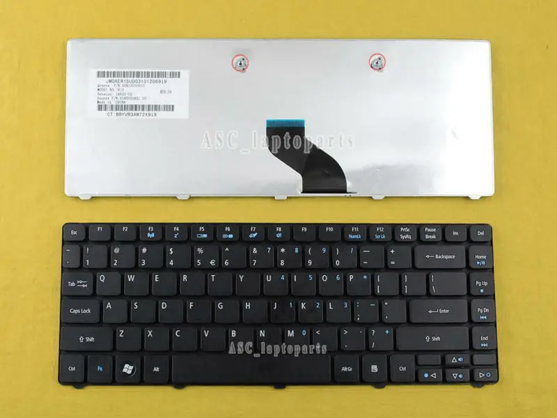 Оригинальная английская клавиатура для ACER 4752G 4750G 4743G черная ноутбука|keyboard for