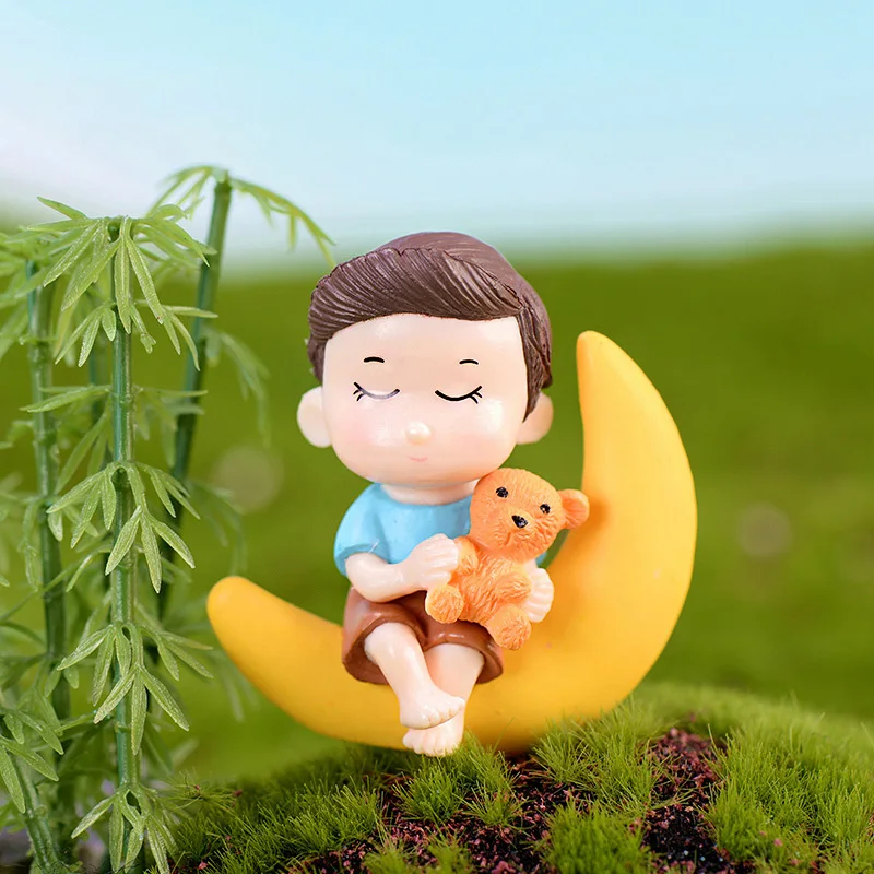 2 шт. миниатюрные фигурки для мальчиков и девочек сказочный сад | Игрушки хобби