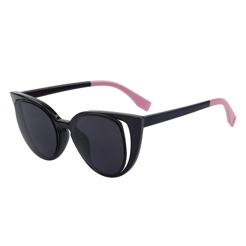 

FENCHI Cat Eye Sunglasses Women Brand Designer Retro Pierced Fashion Vintage Female Sun Glasses oculos UV400 Zonnebril Dames