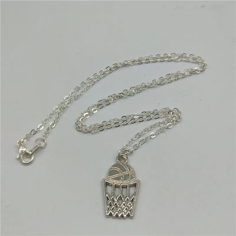

Fashion personality retro basketball sports pendants necklace diy jewelry accessories men and women jewelry