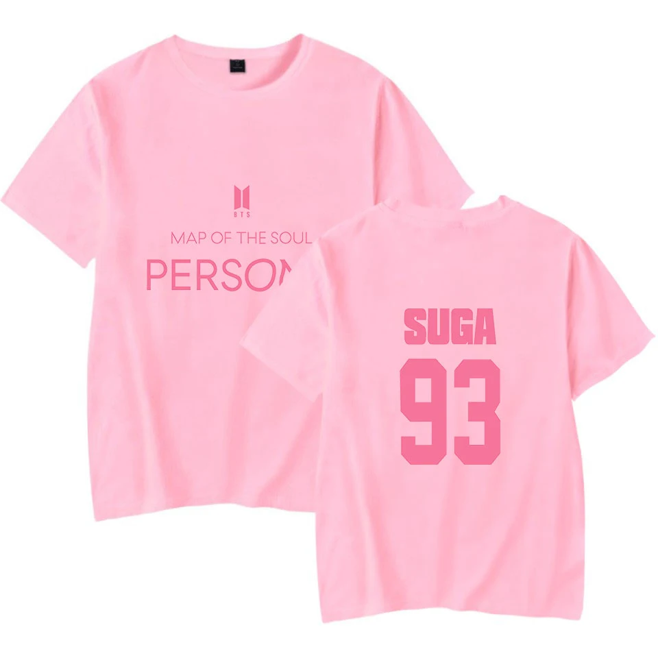 93 SUGA карта Soul Persona Up To Date Женская Футболка Kpop BangTanBoys вееры для девушек 2019 Летняя
