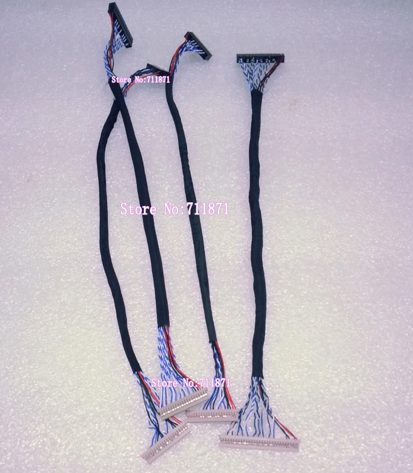 4 шт. кабель для ЖК экрана DF14 1ch 2ch 6bit 8bit универсальный провод 20P 30P LVDS|line cable|cable cline wire