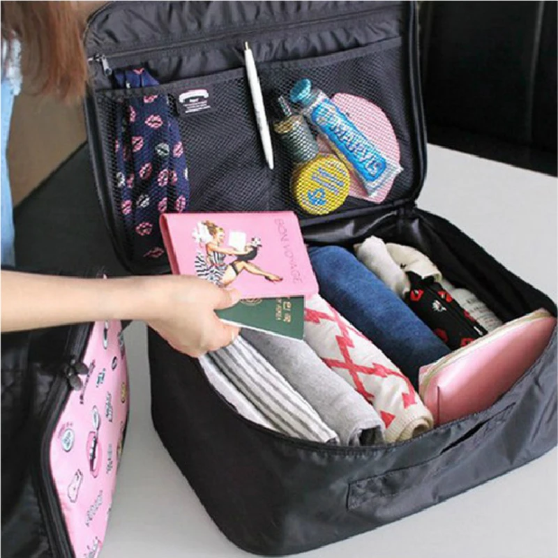 Женская дорожная сумка из полиэстера с мультяшным принтом|travel bag women|travel bagcarry on