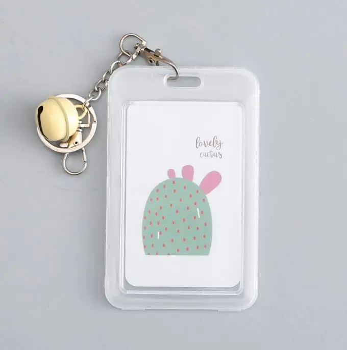 NO.1 1pcs Cute Cactus Card Case Cartoon Cat Card Cover Fashion Card Holder Kids Gift Office School Supplies Stationery - Color: NO.1