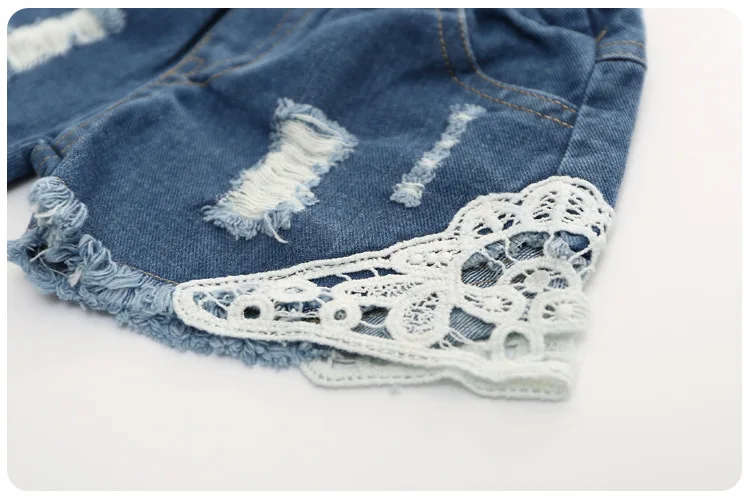 Новинка 2017 года летние детские джинсовые шорты в Корейском стиле для девочек