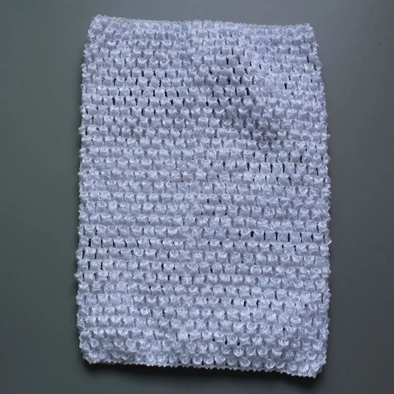 Оптовая 9 дюймов Туту вязаный крючком Топ Девочки стрейч Цветной повязка 34 Цвета