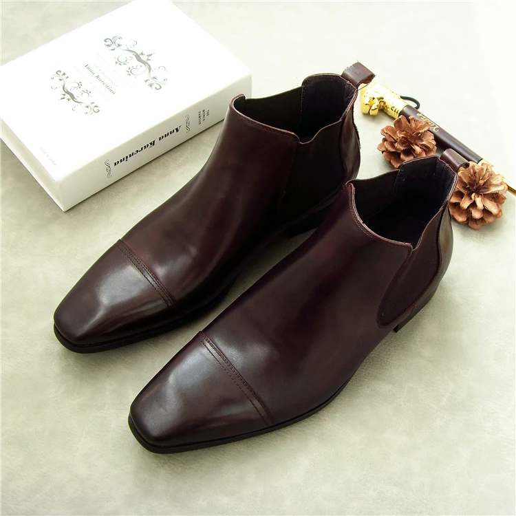 Ботинки-мартинсы мужские с квадратным носком Осень-зима 2018 | Обувь