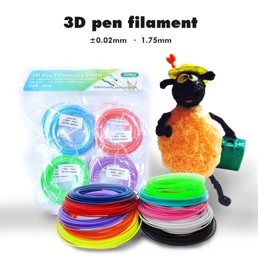 3d ручка PLA/ABS/PCL 1 75 мм цветные ручки нить детский гаджет для рукоделия 100% не