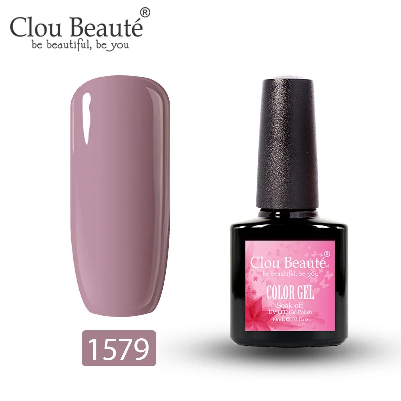 Clou Beaute Гель-лак для ногтей 10 мл УФ светодиодный полуперманентный лак Soak Off Gallak Гибридный гвоздь дизайн основа верхнее покрытие Гель-лак для ногтей - Цвет: 1579