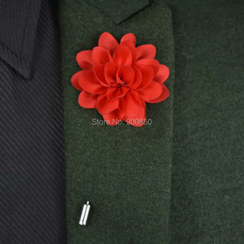 Новые модные аксессуары Мужская брошь в форме цветка булавки для воротника