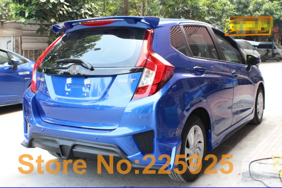 Краска задний спойлер на крыше дефлектор заднее крыло для Honda Fit Sport- задний спойлер