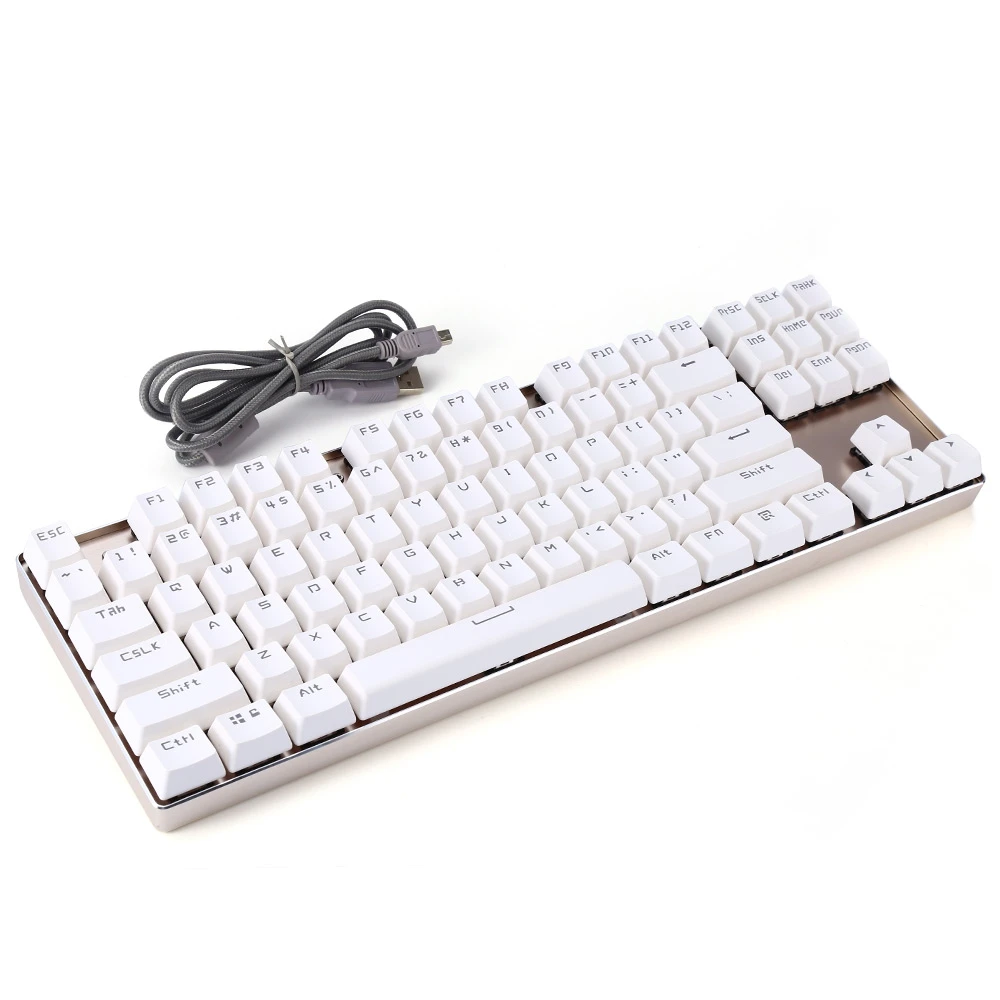 Новый Motospeed K87 Игры Механическая клавиатура RGB синий переключатель полный N key Rollover