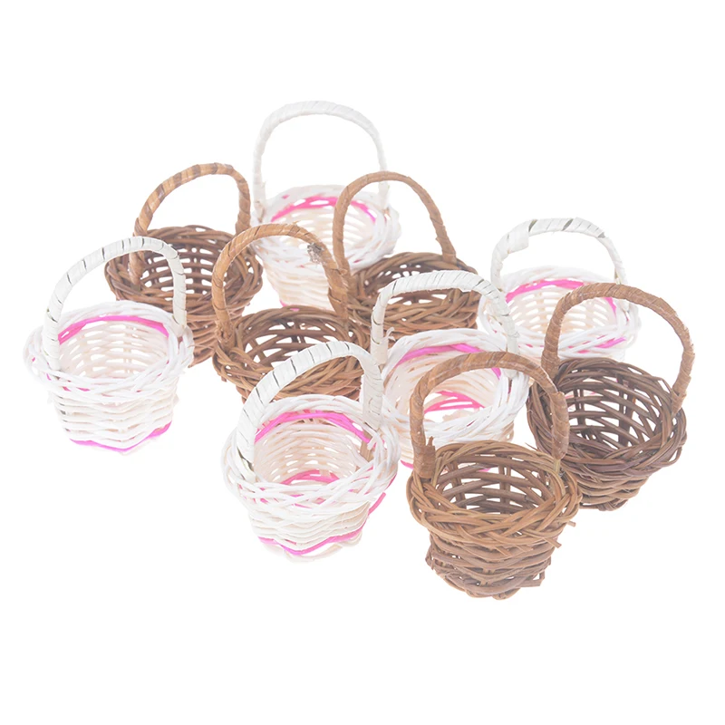 1 шт. плетение ротанга хранилище корзина для фруктов косметика чай пикник коробка