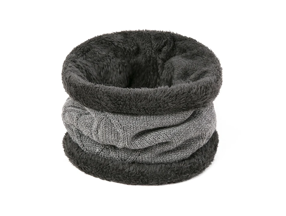Evrfelan New Design Thick Winter Hat Scarf Men Women Knitting Warm Beanie Hat Ring Scarves Unisex Solid Color Gorros Bonnet