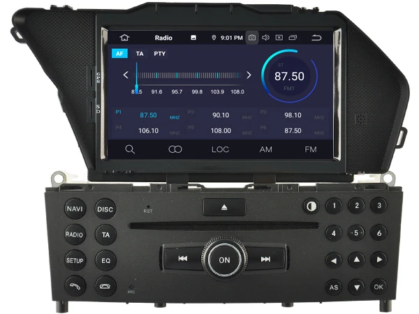 Автомобильный DVD-плеер на Android 10 с GPS для Mercedes Benz GLK-Class X204 GLK300 GLK350 Восьмиядерный