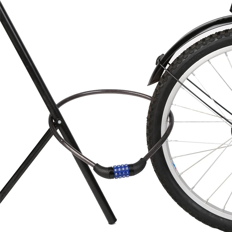 

Bicycle Lock 800 * 12mm Bicycle Motor Bike 4 Digital Code Password Lock Cable Bike Cycling Bicycle Lock Security Bicycle