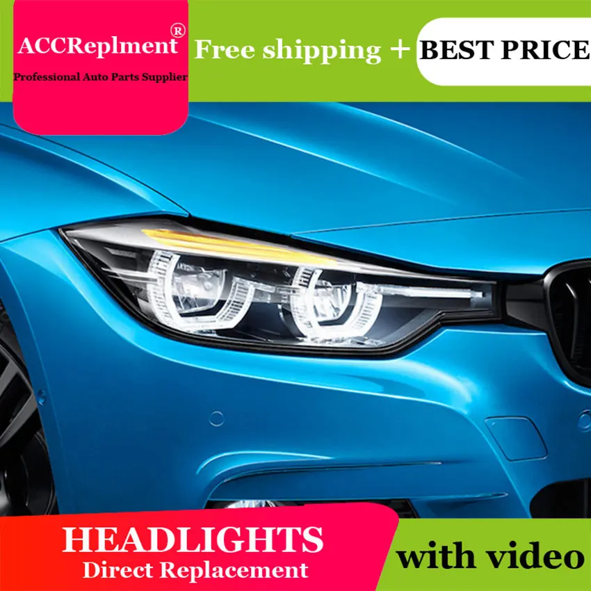 Автомобильный Стайлинг для BMW 3 серии F30 светодиодный светильник s U Angel Eyes 2013 2015 бар