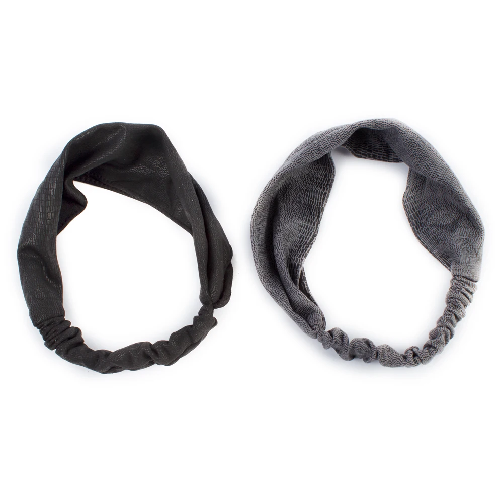 Женская эластичная повязка на голову Geebro Весенняя женская однотонная ободок для