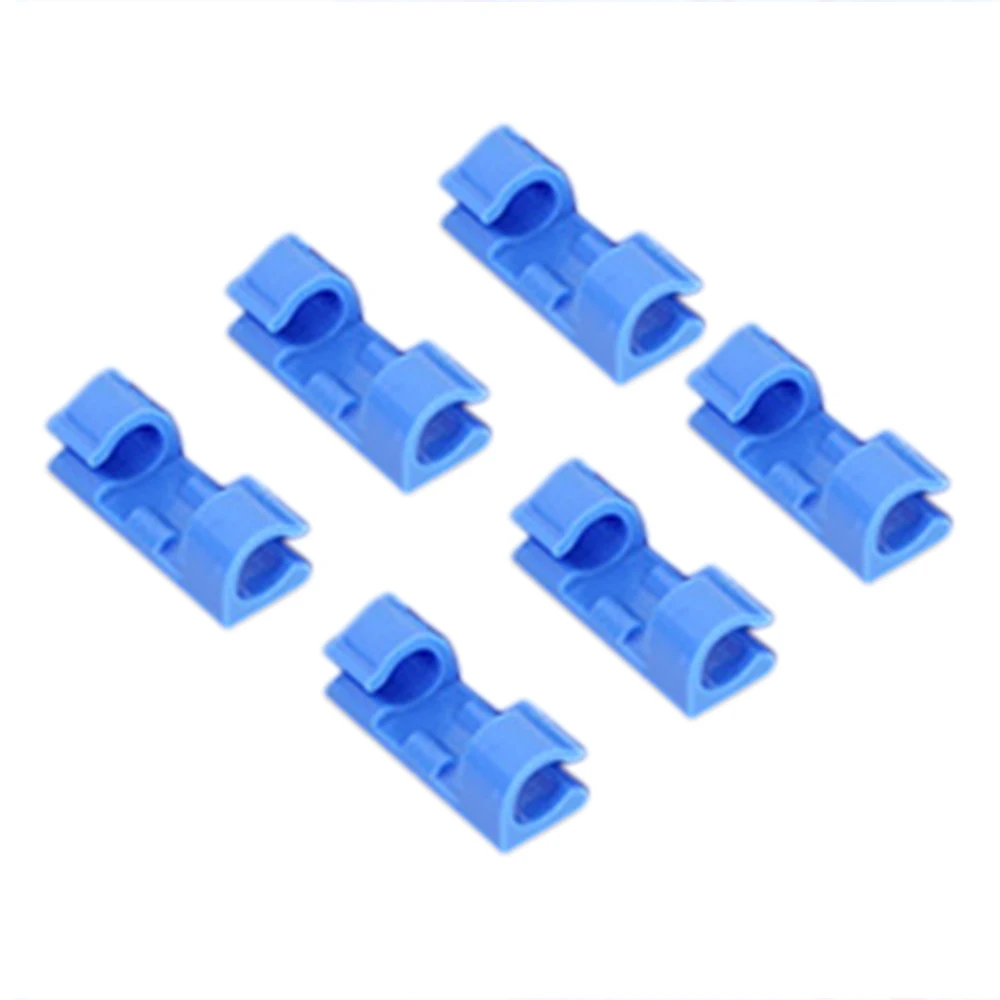 20pcs blue Hoomall 20 шт. зажим для встраивания проводов сетевой Органайзер зажим для кабеля для передачи данных проводной Органайзер инструмент для отделки линии данных фиксированные подходящие кабели - Цвет: 20pcs blue