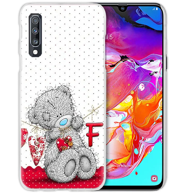 Чехол Teddy Me To You Bear для Samsung Galaxy A50 A70 A20e A40 A30 A20 A10 A31 A21 A9 A7 2018 жесткий прозрачный чехол
