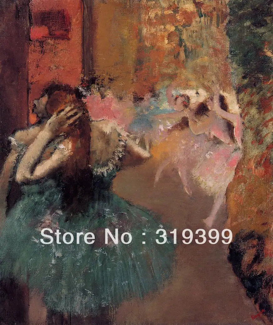 

Oil Painting Reproduction on Linen Canvas,Ballet Scene by edgar degas,Free DHL Shipping,100% handmade,Museum Quality