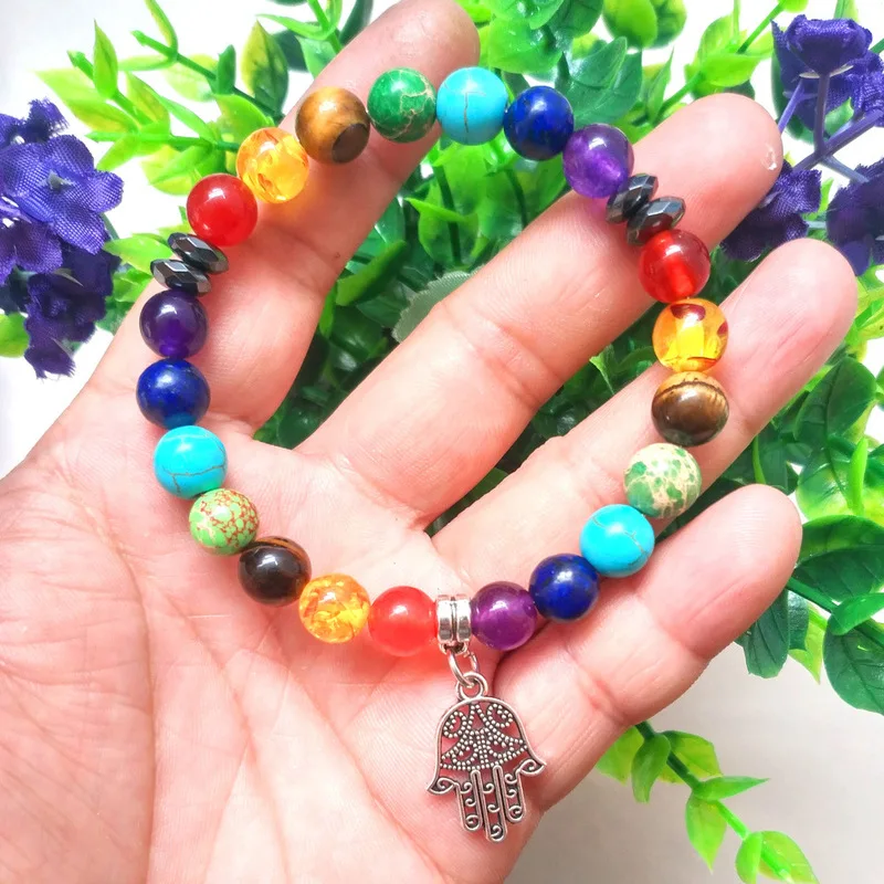 Гематит 8 мм 7 чакр Исцеляющие балансирующие каменные бусины рейки искусственные