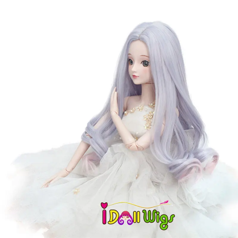 1/3 1/4 1/6 Bjd Rosa парик для девочек высокая температура длинные половинки