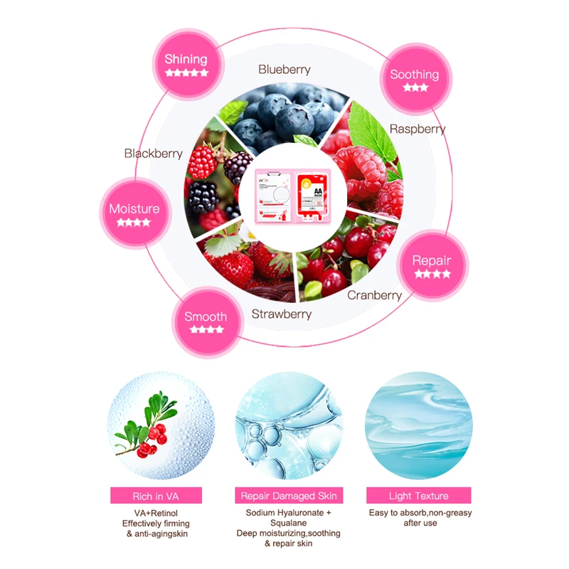 PF79 чистый натуральный фруктовый маска витамин C Vitamin A отбеливающий питательный