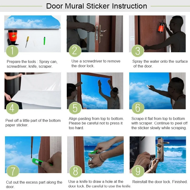 3D наклейка на дверь Бруклин мост в Нью Йорк для гостиной спальни ПВХ