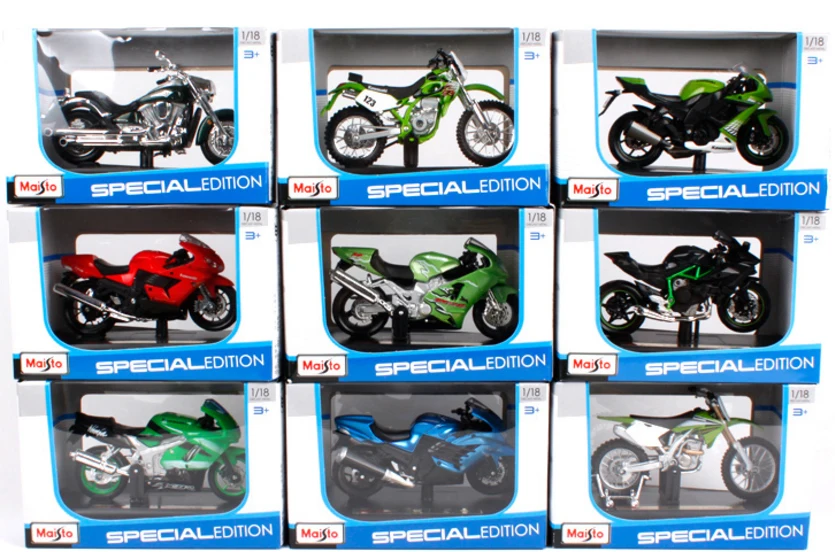 Новинка 1:18 Kawasaki KX 250F мотоциклетный велосипед Maisto литая модель игрушки новый в