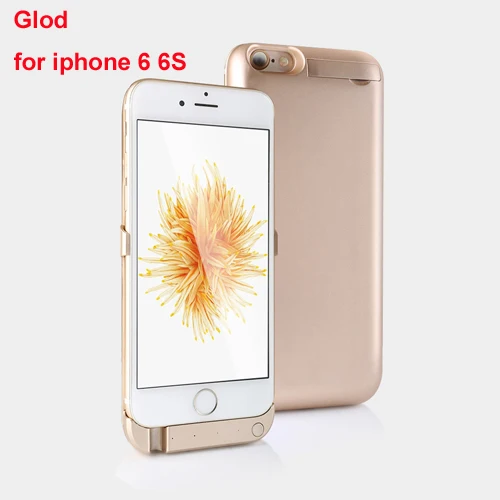 4.7 for Iphone 6 6s Goldfox батарея чехол для iPhone 6 s 6s 5000/8000 мАч банк питания Зарядка чехол для iPhone 6 6s плюс зарядное устройство чехол - Цвет: 4.7 for Iphone 6 6s