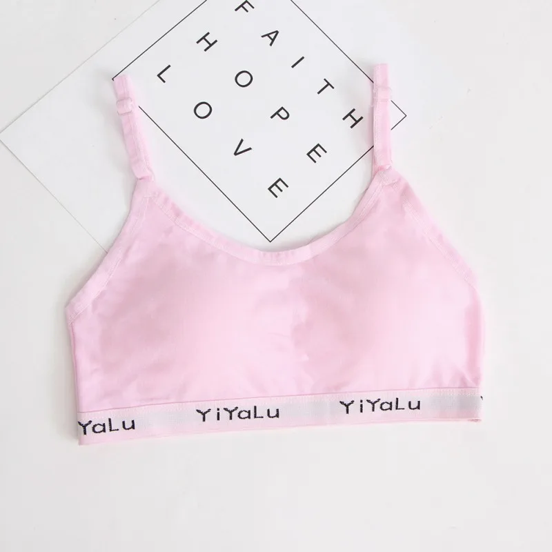 Ropa interior para chicas adolescentes, nuevo Sujetador de algod&oacute;n suave acolchado, para Yoga, deportes, correr, transpirable, 8-18 a&ntilde;os-3
