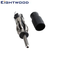 eightwood car fm radio antenna connector aerial plug male amfm adapter din 41585 for european cars before 2010