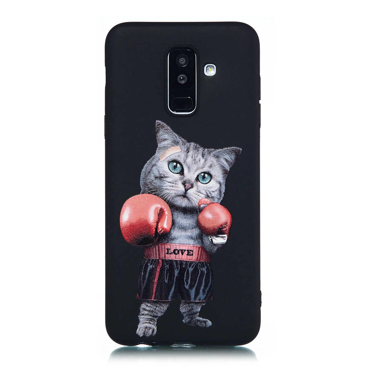 Модный чехол для Samsung Galaxy A6 2018 с милым рисунком животных силиконовый из ТПУ чехлы