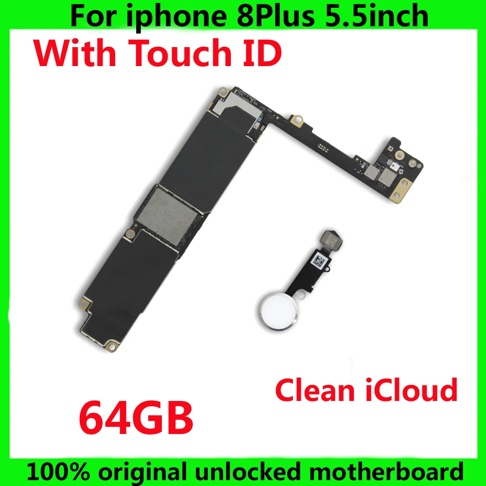 64 ГБ Бесплатная материнская плата iCloud для iphone 8 Plus оригинальная системная