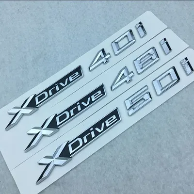 5X Новый ABS хромированный автомобиль XDrive логотип эмблема отделка наклейка X Drive 20i
