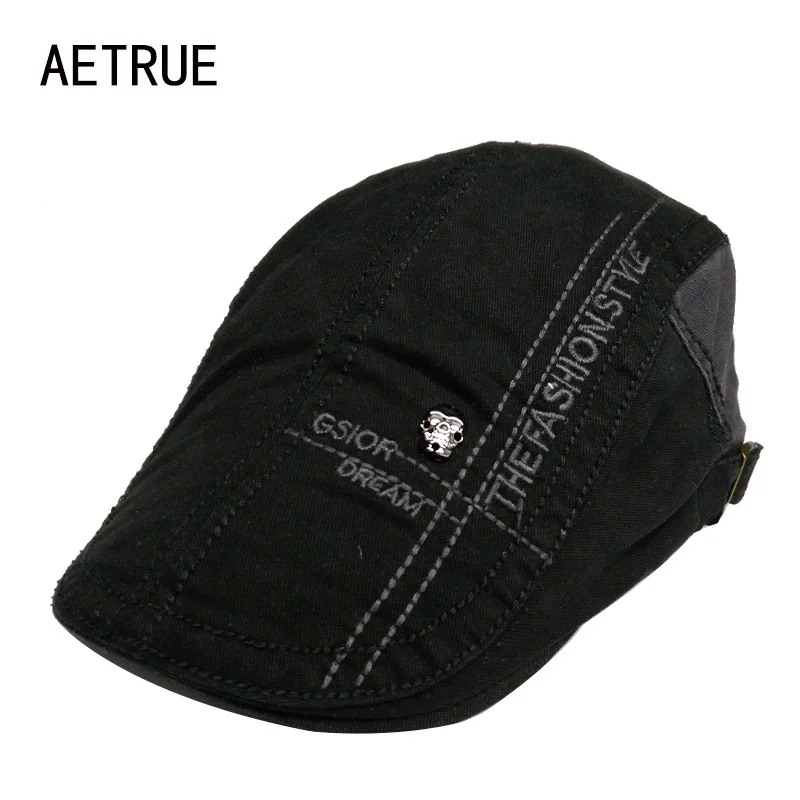 Зимняя шапка Fashion Visors Women Beret Hat Men Casquette Skull Cotton Winter Hats for Sun Gorras Caps Adjustable 2018.