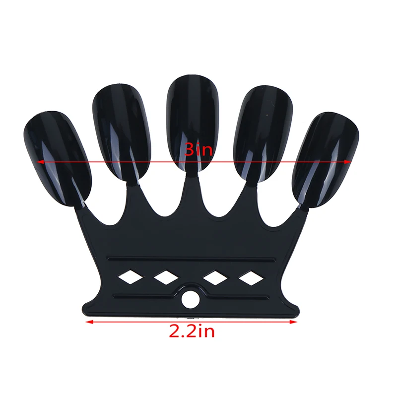 10Pcs/Set Unique Useful Nail Gel Color Card Display Tool Crown Shape False Tips Practice | Красота и здоровье