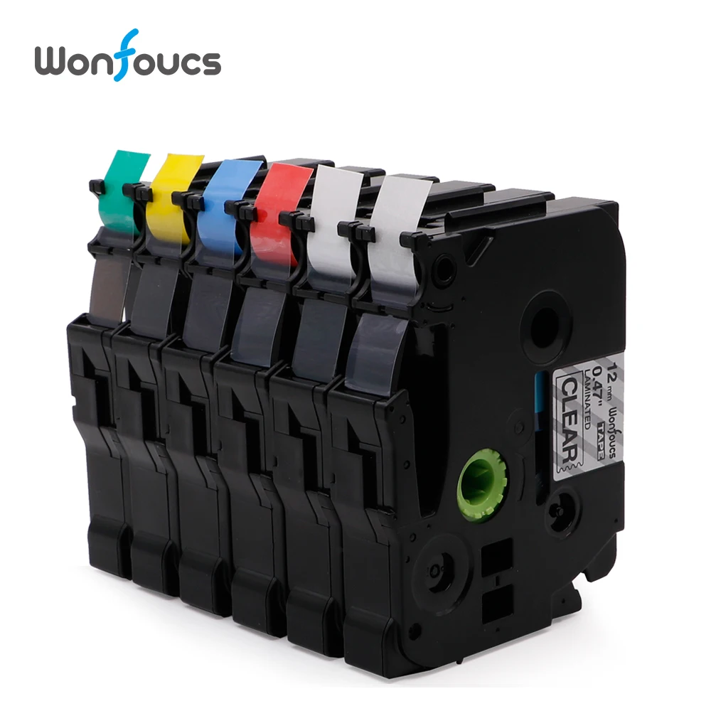 Wonfoucs совместимый TZe231 Brother tze ленты tz231 231 tz131 для P Touch принтера PT D210 12 мм с лейблом
