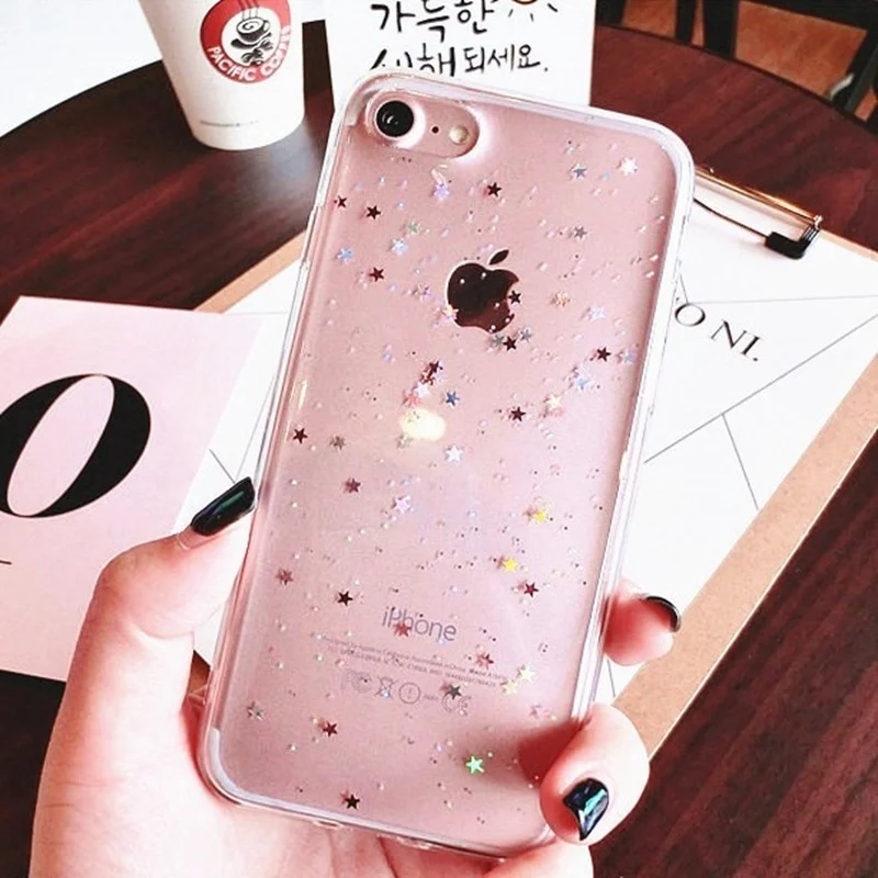 Casestory Bling Star Case For iphone X 10 case for 7 /8 plus 6 / 6s Cover | Мобильные телефоны и аксессуары