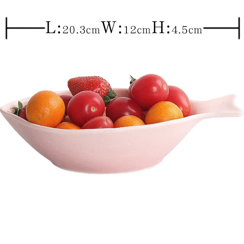 Dropshipping Kitchen Creative Lovely Oceaon Ceramic Plate Bowl Decorative Jewelry Trinke Storage Tray Blue Home Salad Dish 1pc - Цвет: 20