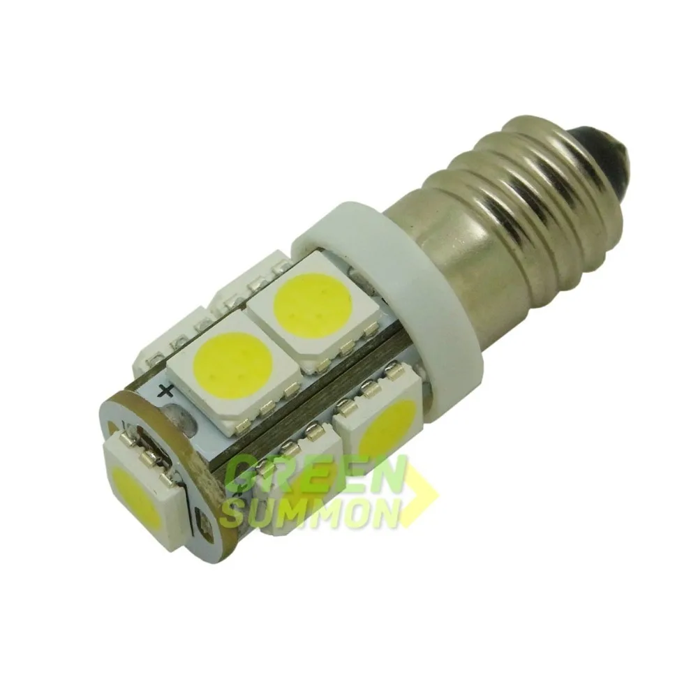 Светодиодные лампы 4 шт./лот E10 EY10 T3.25 9 SMD 5050 белые теплые 3000K 6000K миниатюрные