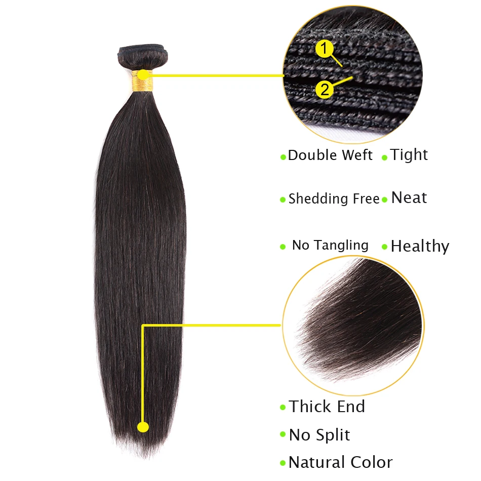 SHENLONG бразильский пучки волос плетение прямые волосы Remy натуральные расширение