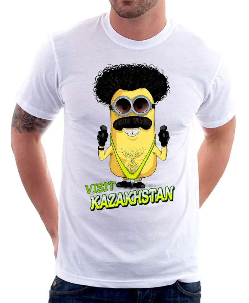 Borat Mankini Kazakhstan Despicable Me забавная белая футболка FN9800 | Мужская одежда
