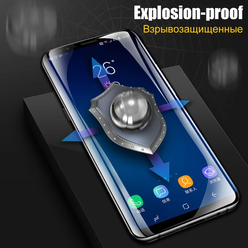 3D закаленное стекло для Samsung Galaxy S10 Lite Plus защита экрана изогнутое Note 8 9 S6 S7 Edge S8 S9