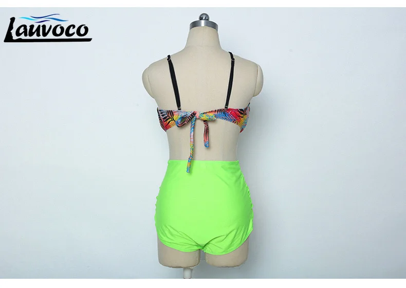 Новинка 2018 бикини размера плюс женский купальник сексуальный Ретро стиль пуш-ап