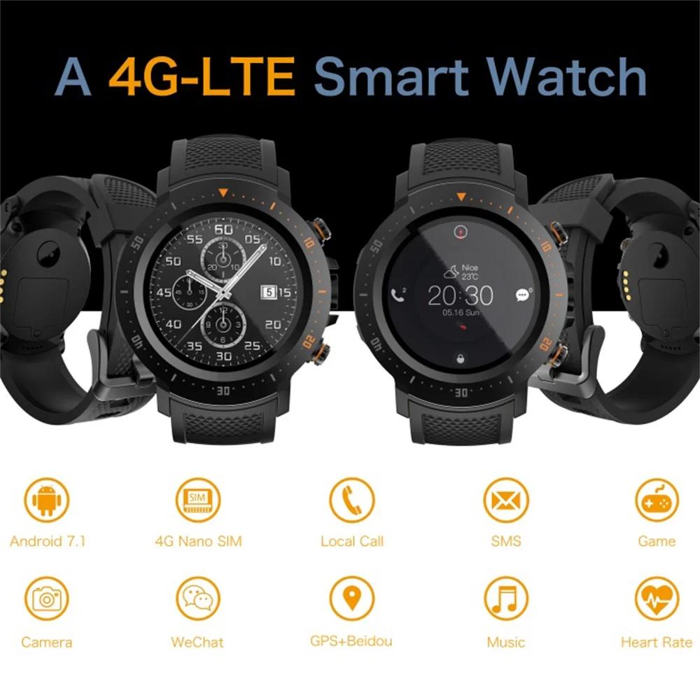 696 A4 Смарт часы GPS Bluetooth Wi Fi SmartWatch сердечного ритма с камерой IP67 водонепроницаемые