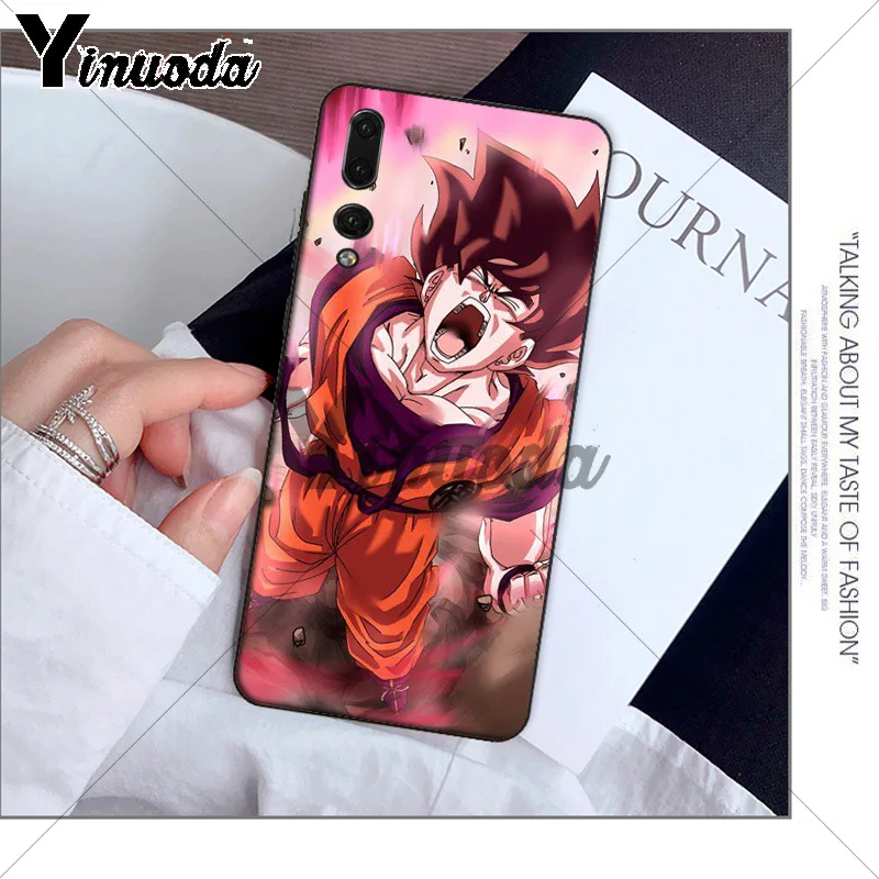 Yinuoda DRAGON BALL Z DBZ Goku ТПУ мягкий черный чехол для телефона Huawei P10 plus 20 pro P20 lite mate9 10 honor